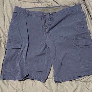 Men's Blue Cargo Shorts